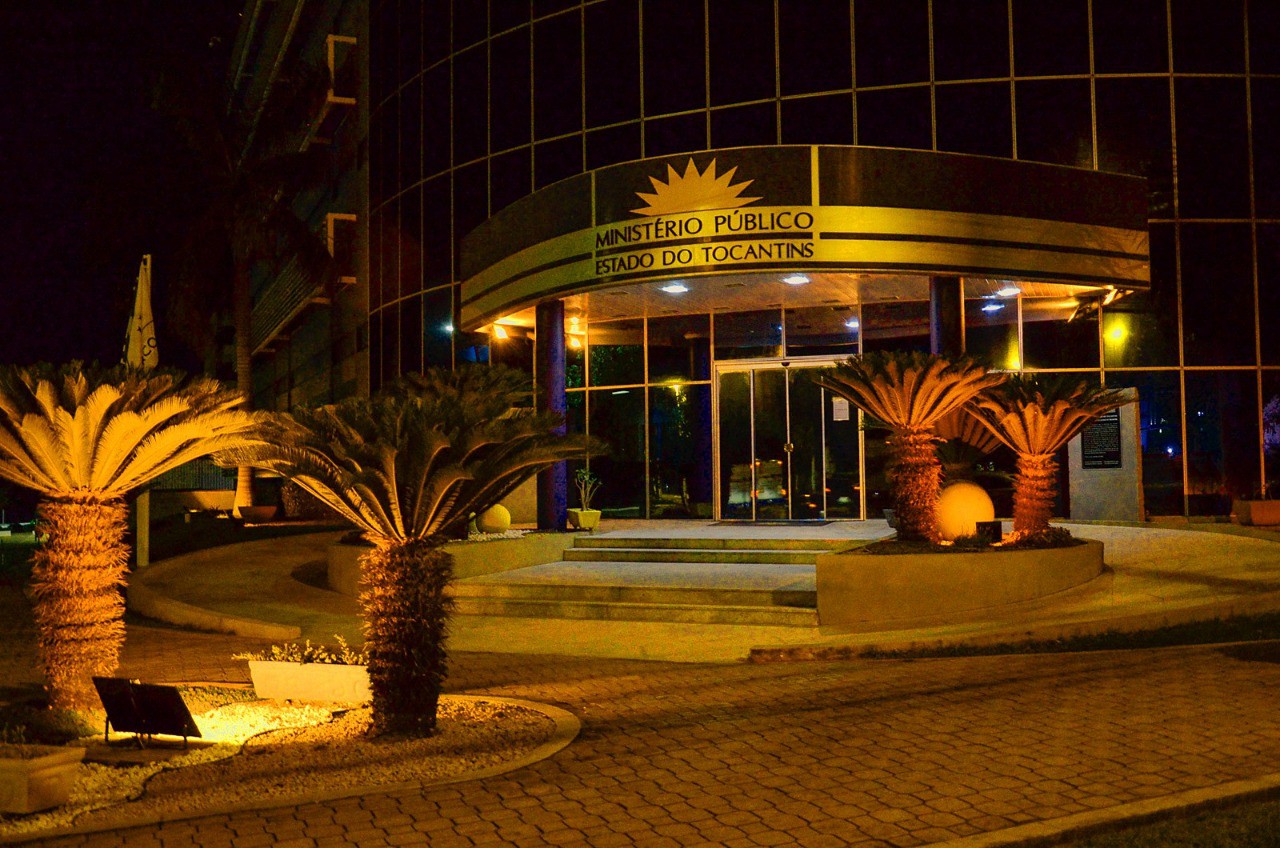 Fachada do MPTO ganhou iluminação especial
