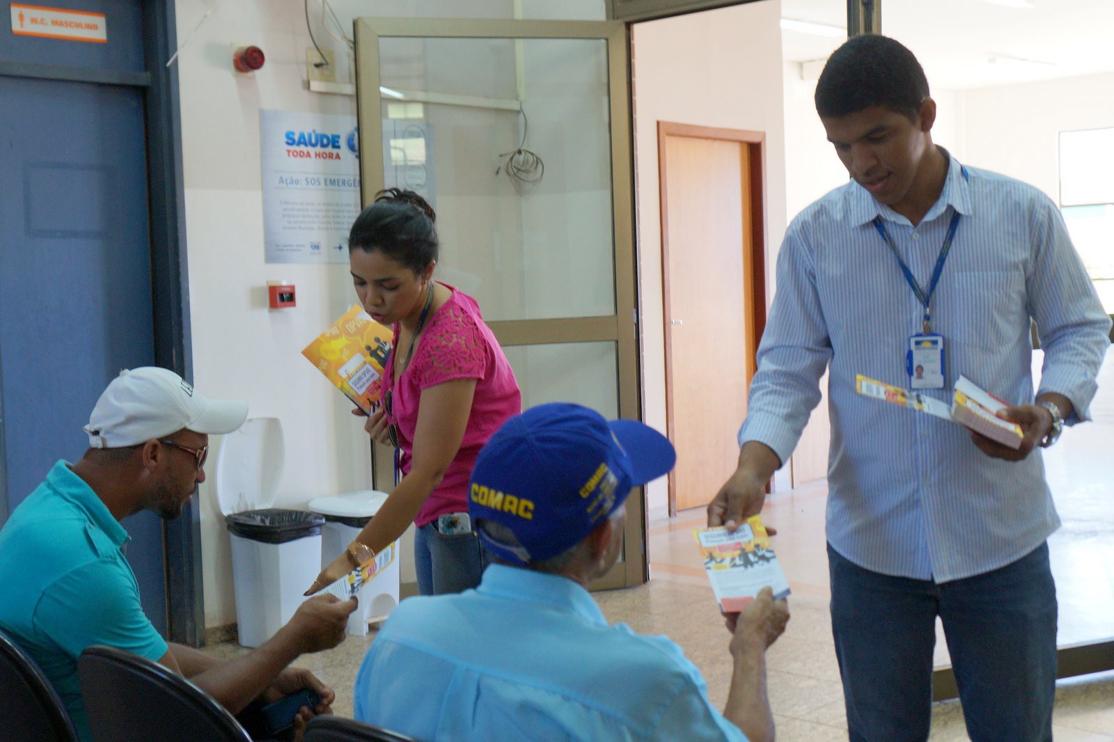 Material educativo foi entregue aos pacientes