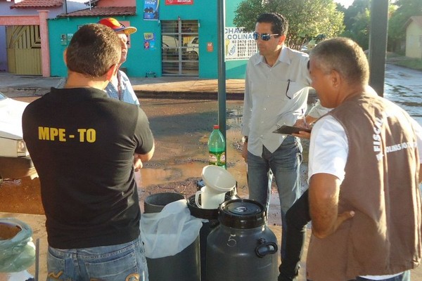 Operação vistoria venda de leite in natura