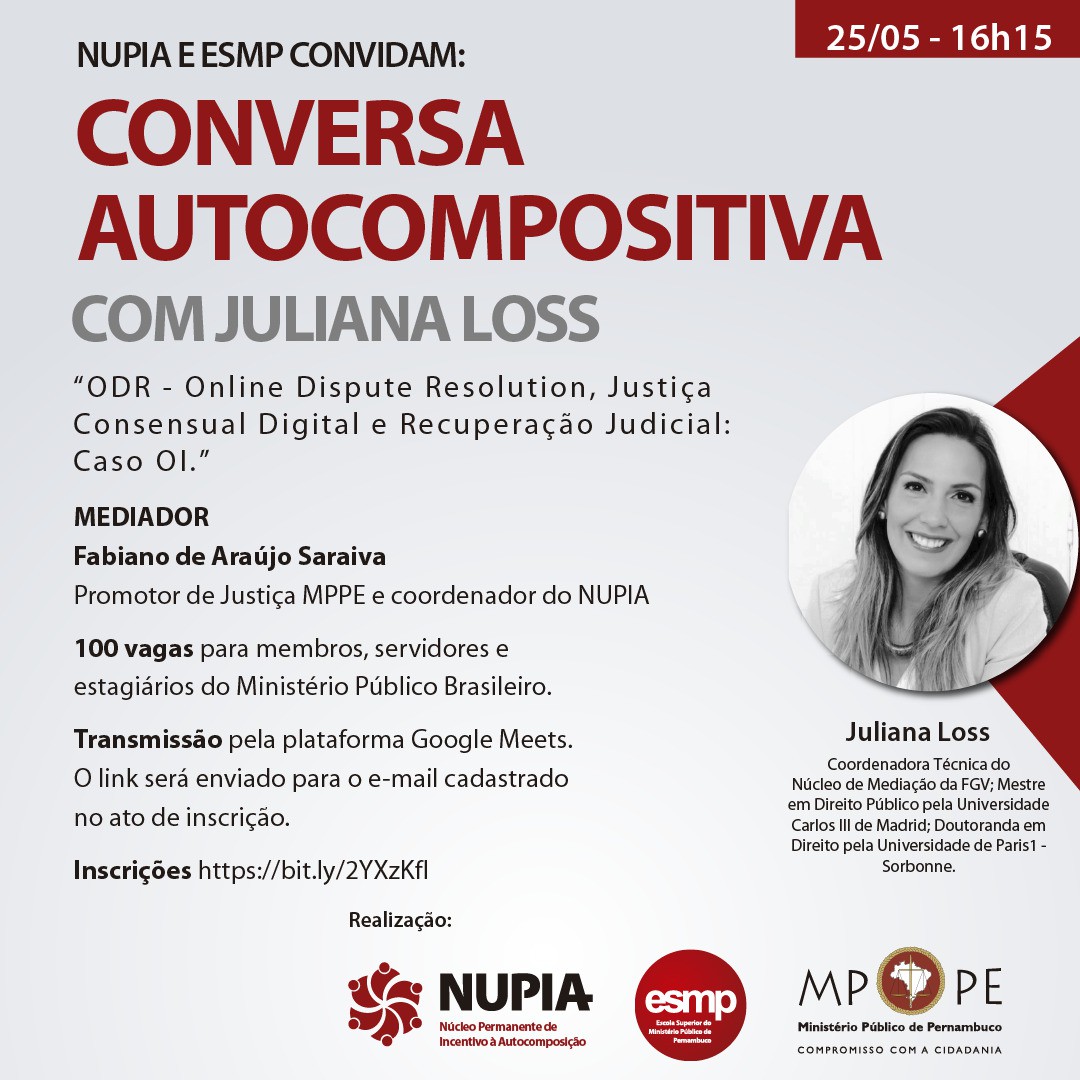 O evento online será realizado no dia 25 de maio