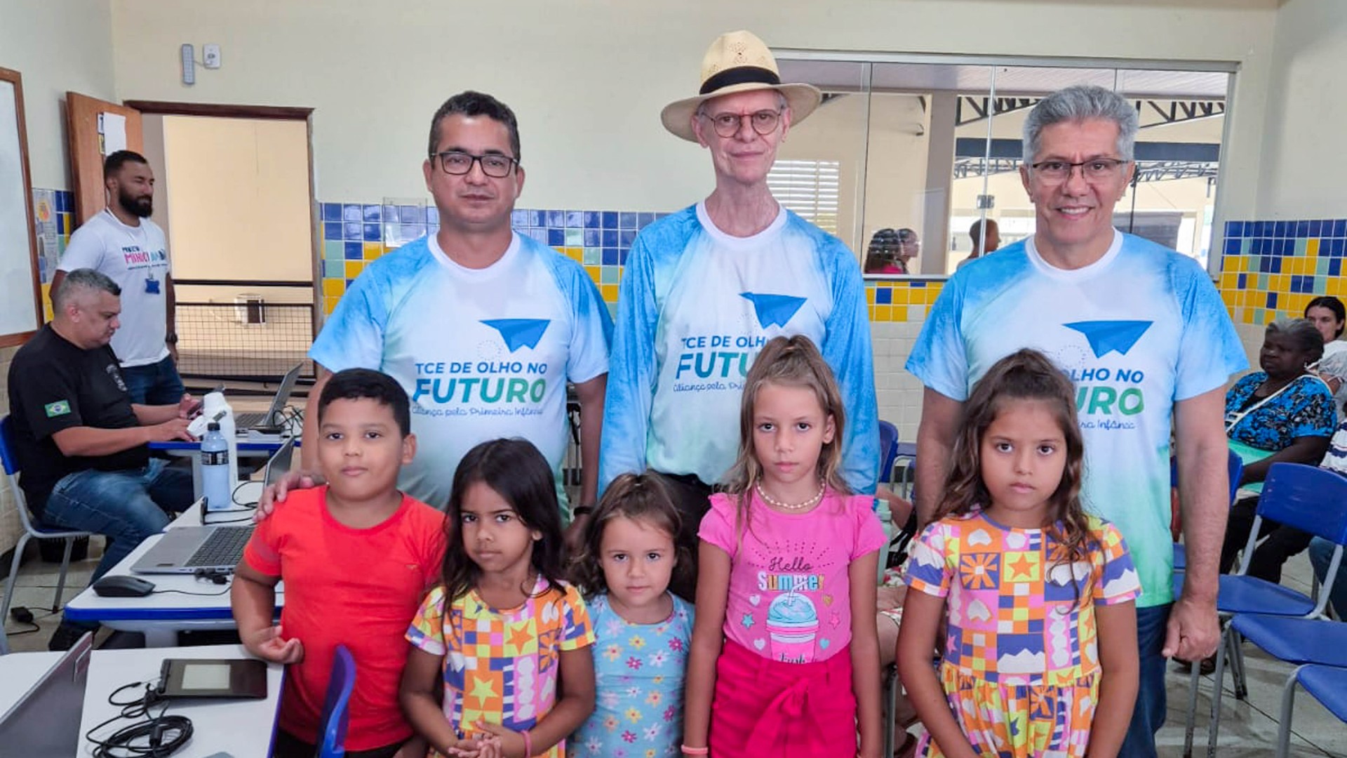 Promotor Paulo Sérgio Ferreira de Almeida e conselheiros Alberto Sevilha e Napoleão de Souza Luz Sobrinho
