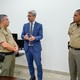 Coronel PM Cláudio Thomaz, o procurador-geral de Justiça, Luciano Casaroti, e o assessor militar do MPTO, tenente-coronel Leandro Guimarães Nunes