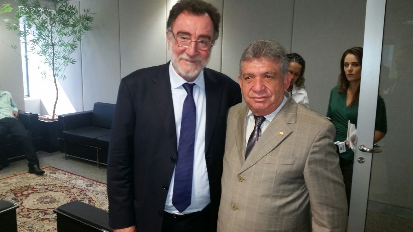 Ministro Patrus Ananias e o PGJ do Tocantins, Clena Pereira