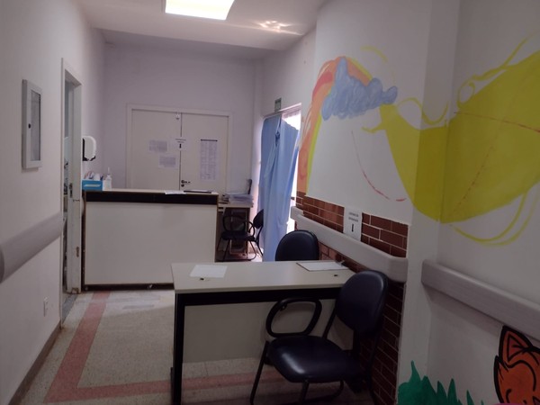 Sala de nebulização e reidratação da ala infantil