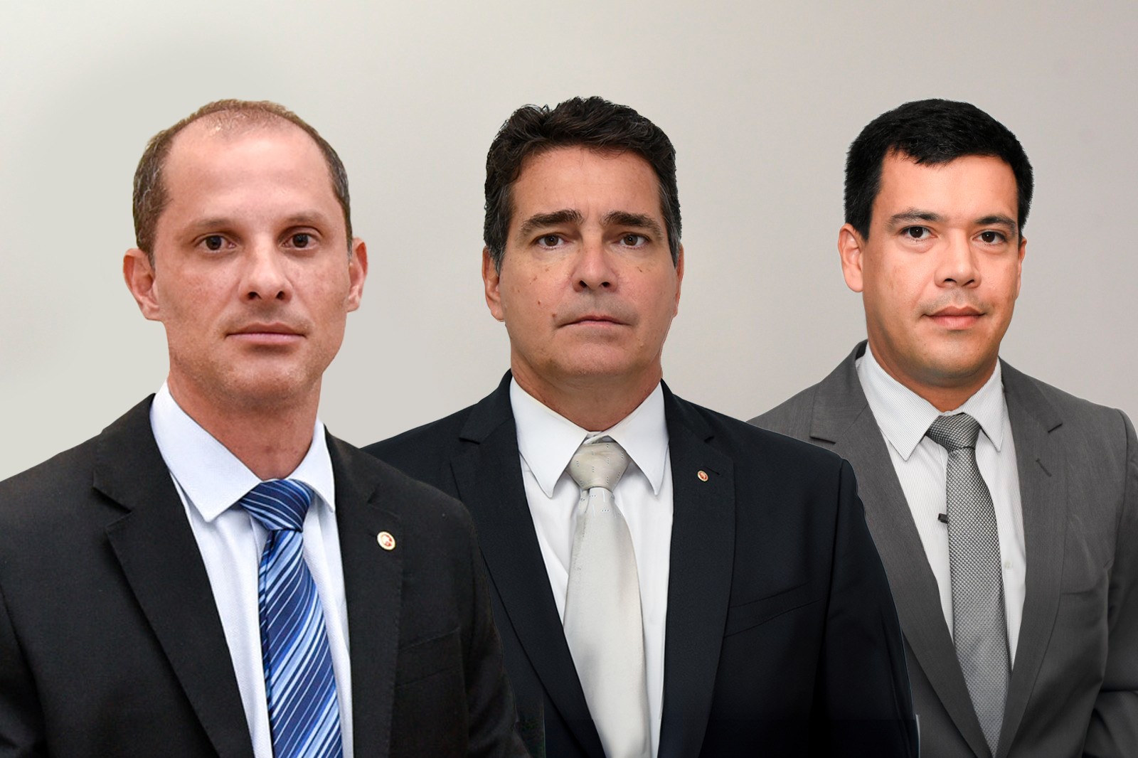 Abel Leal, Marcelo Sampaio e Tarso Rizo, os três inscritos (em ordem alfabética)