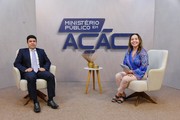 Os promotores de Justiça André Ricardo e Isabelle Figueiredo