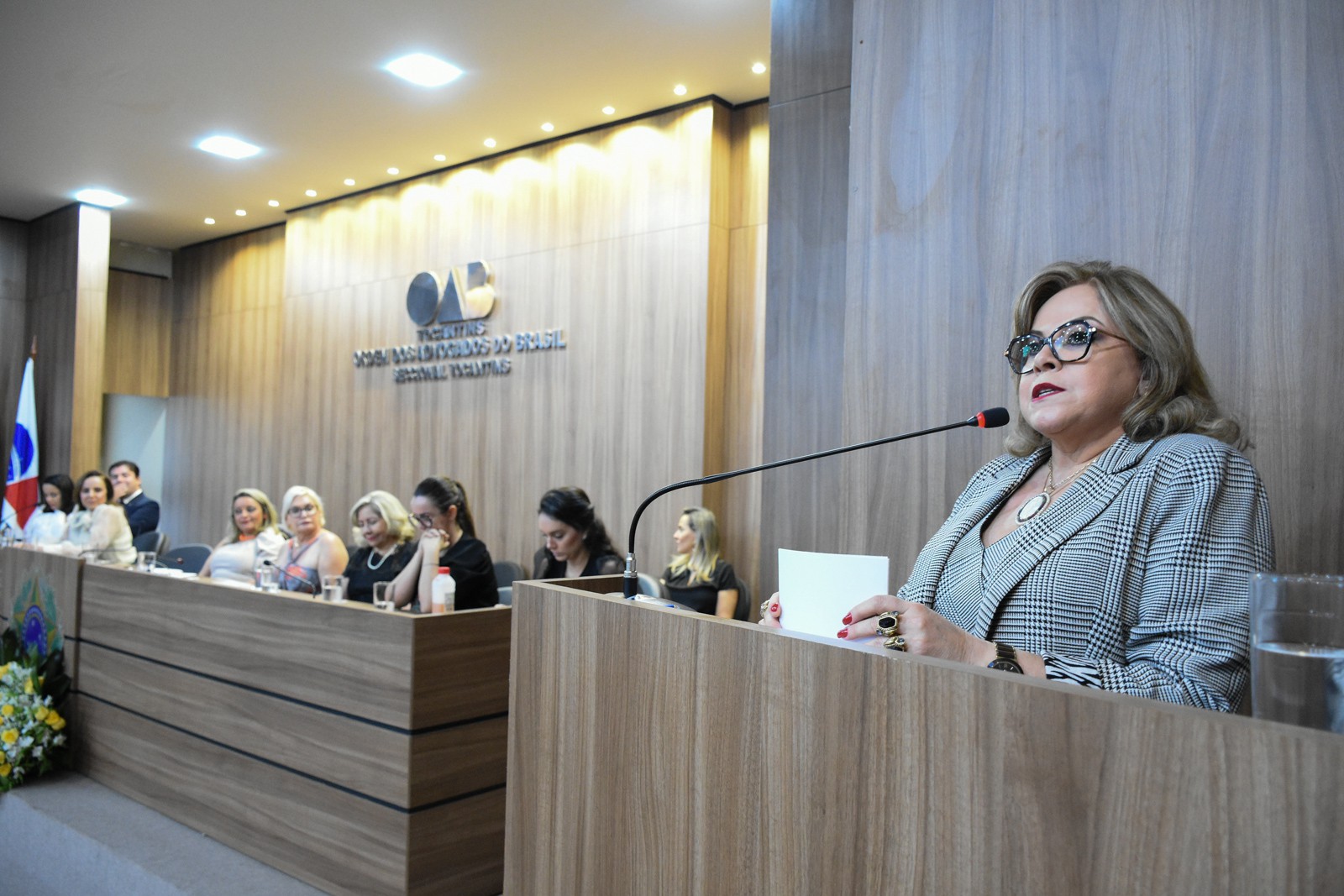 Solenidade contou com a presença da presidente nacional da ABMCJ, Manoela Gonçalves Silva.