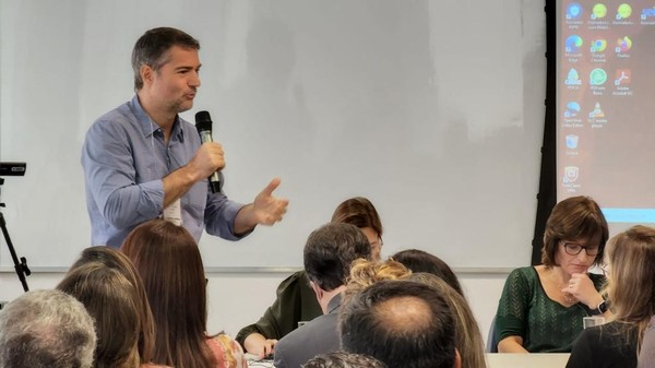 O Coordenador do CAOPIJE, Dr. Sidney Fiori Júnior durante o Congresso Nacional do Proinfância