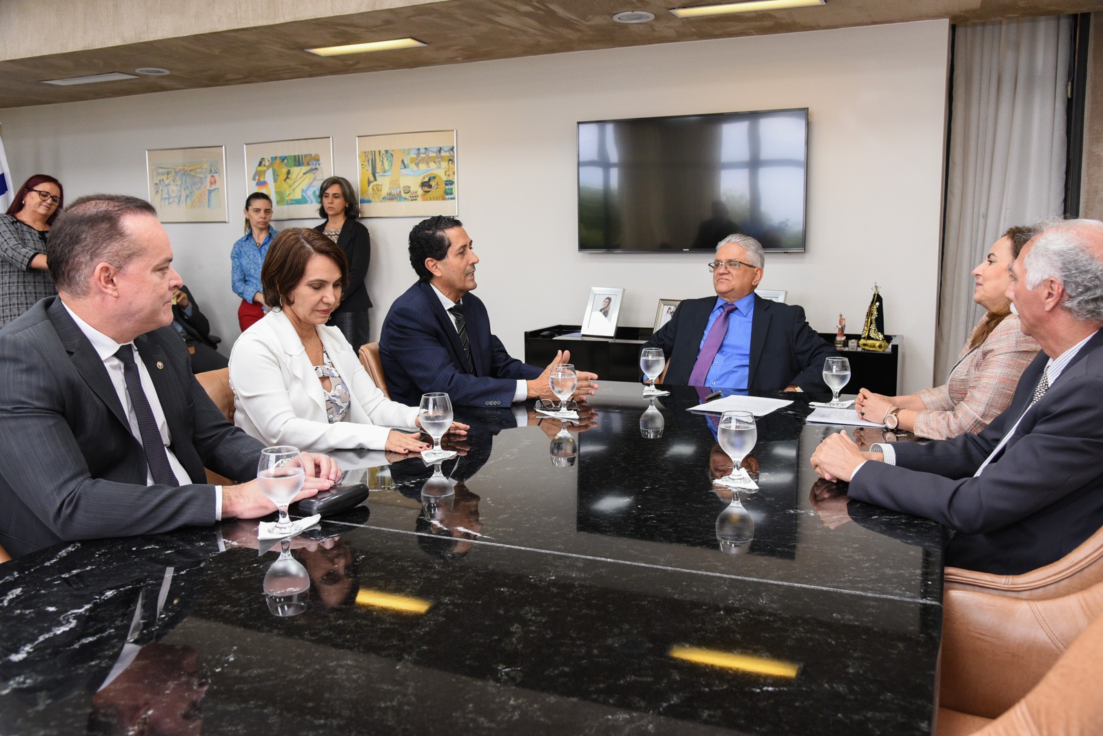 Ato de assinatura ocorreu na sede do Tribunal de Justiça (Foto: Marcelo de Deus)