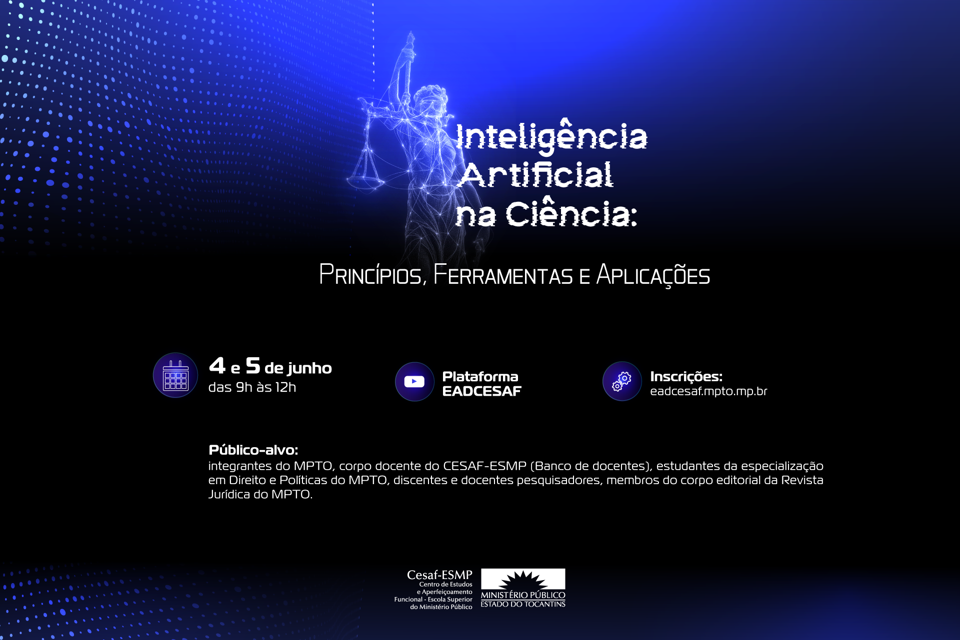 O curso enfatiza o uso consciente da IA para a produção de conhecimento original e qualificado.
