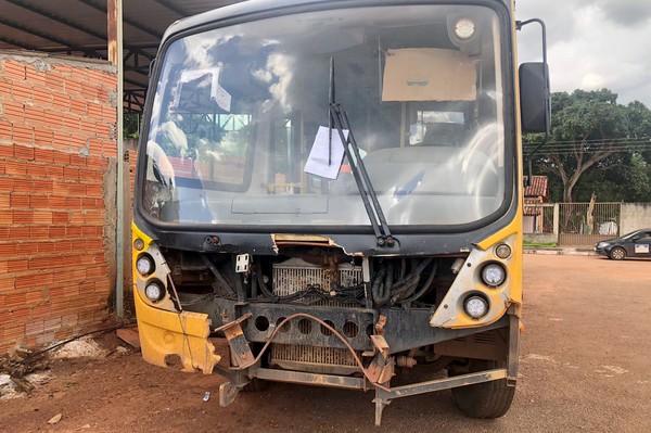 Registro da vistoria no transporte escolar