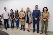 Membros do MPTO e representantes da Polícia Militar do Tocantins