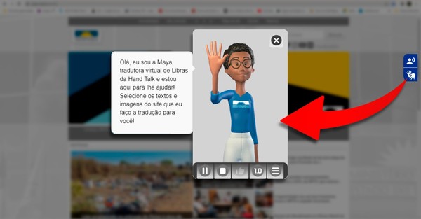 A tradutora virtual de Libras garante o direito ao acesso à informação de pessoas com deficiência auditiva