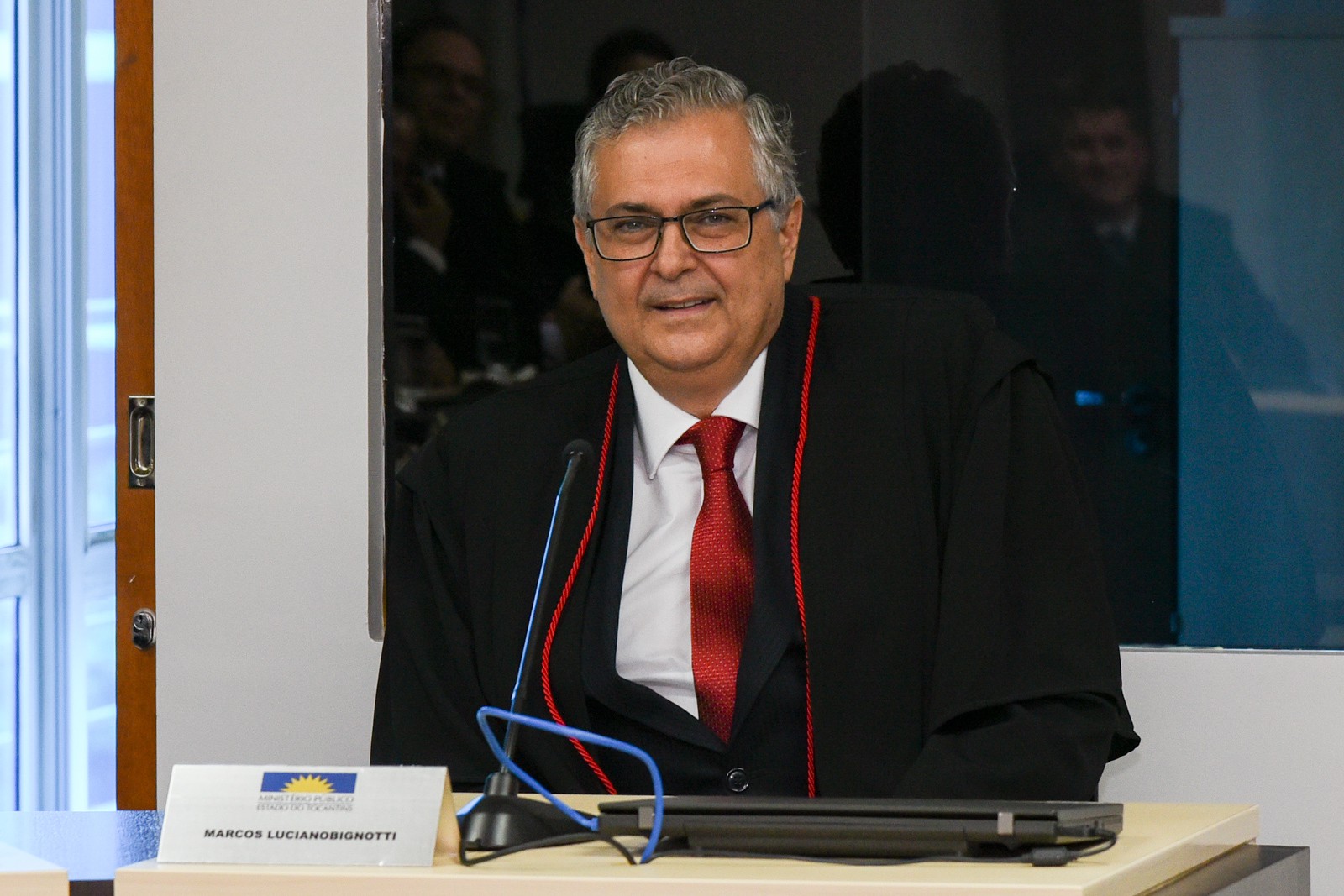 Marcos Bignotti ao tomar assento no Colégio de Procuradores