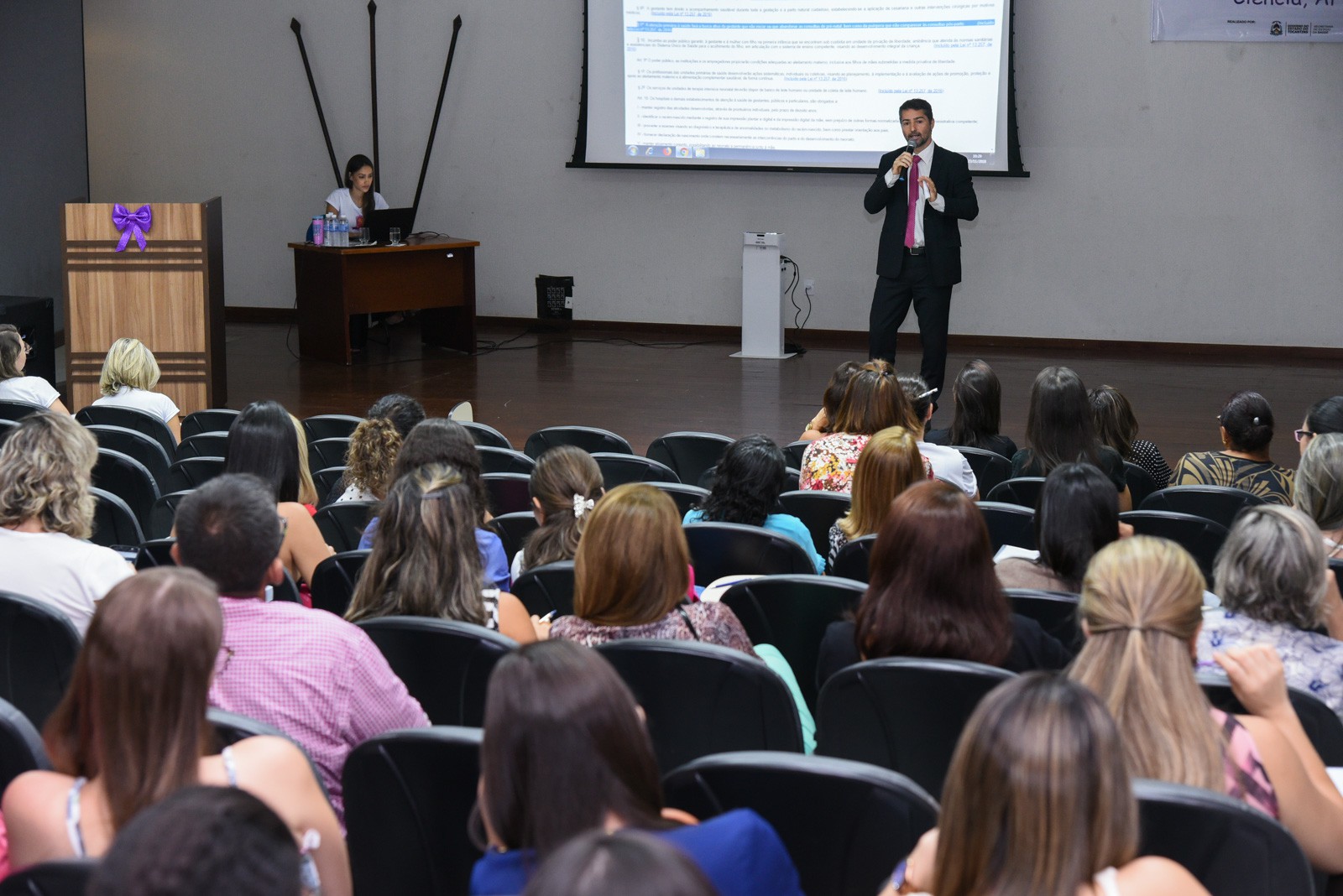 Palestra ocorreu no auditório da Assembleia Legislativa (Foto: Marcelo de Deus)