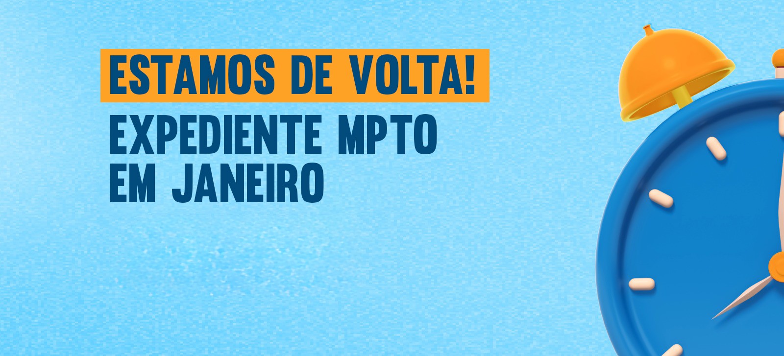 MPTO adota expediente especial no mês de janeiro