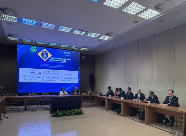 O encontro ocorreu durante o Congresso Nacional do Ministério Público, que abordou diversas temáticas relacionadas à atuação do MP