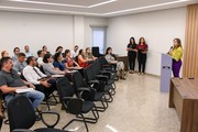 Momento da fala da coordenadora do Navit, promotora de Justiça Isabelle Figueiredo Momento da fala da coordenadora do Navit, promotora de Justiça Isabelle Figueiredo.