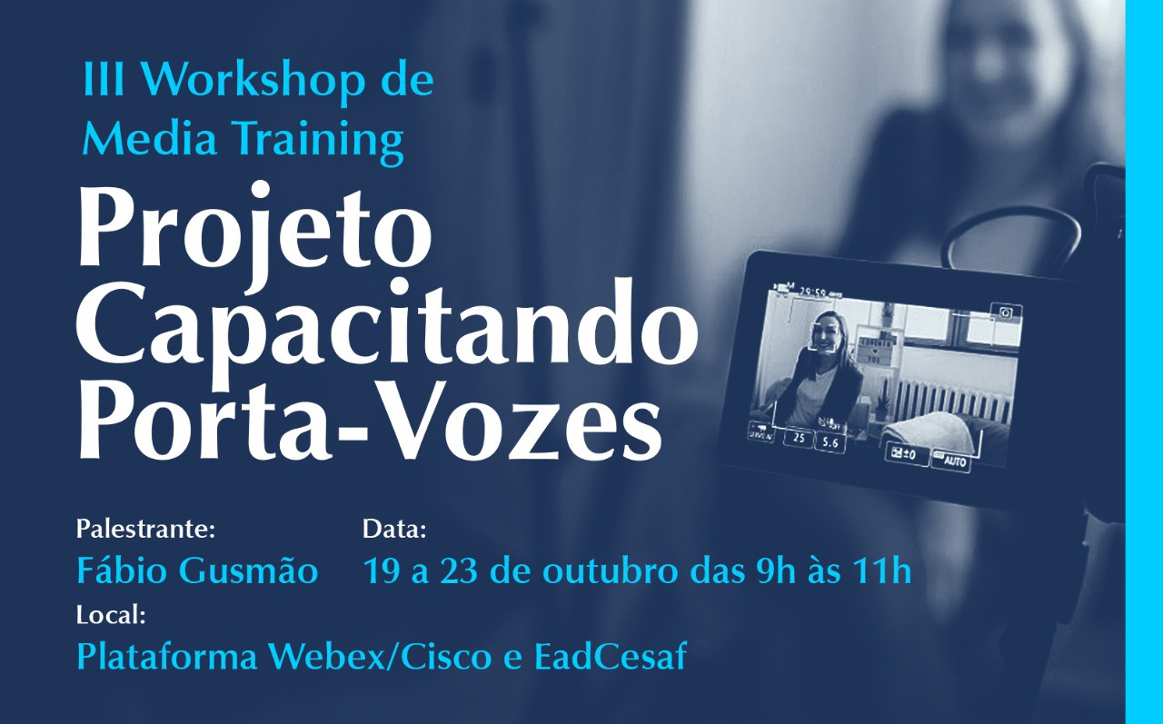 Inscrições estarão abertas entre 1º e 09 de outubro