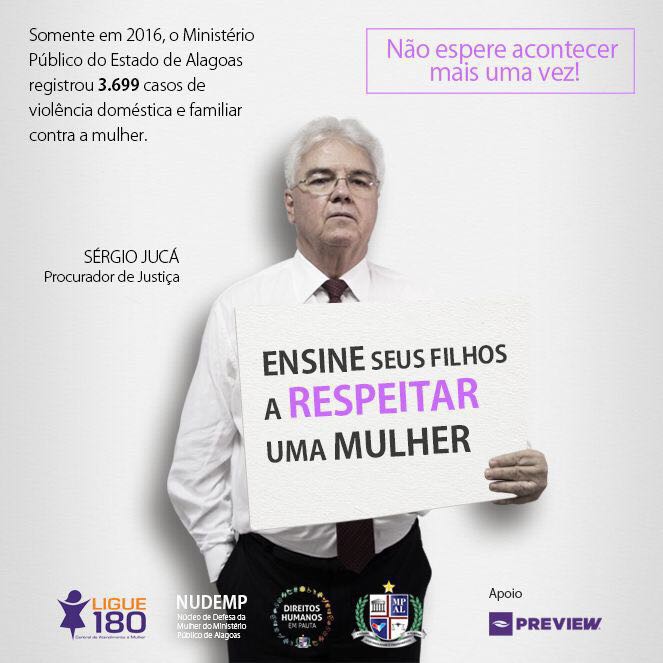 Campanha da Central de atendimento à Mulher