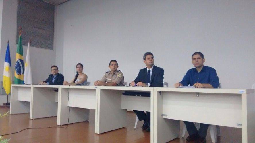A palestra aconteceu no auditório do QCG