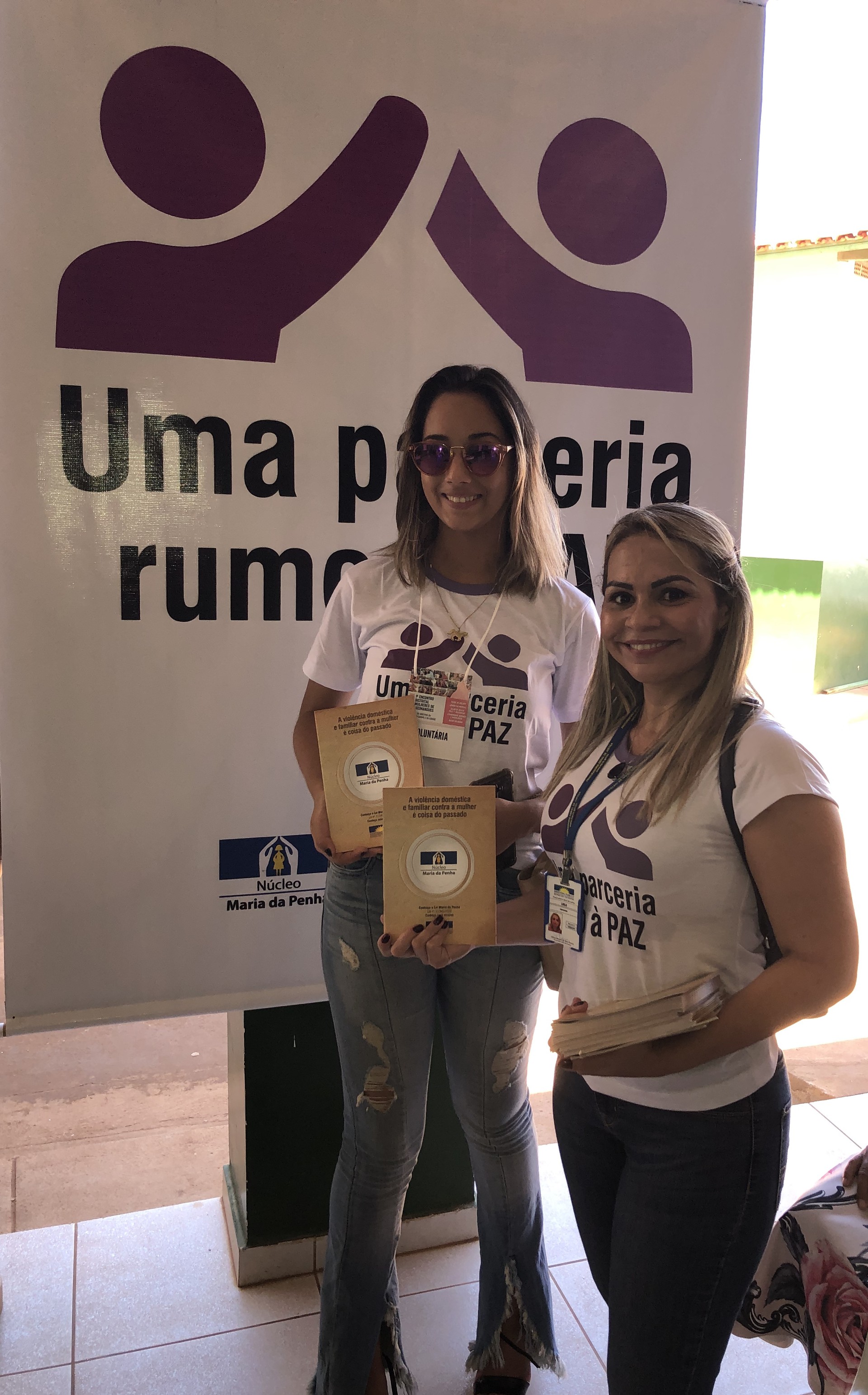 Núcleo Maria da Penha abordou violência doméstica e a Lei Maria da Penha no evento. 