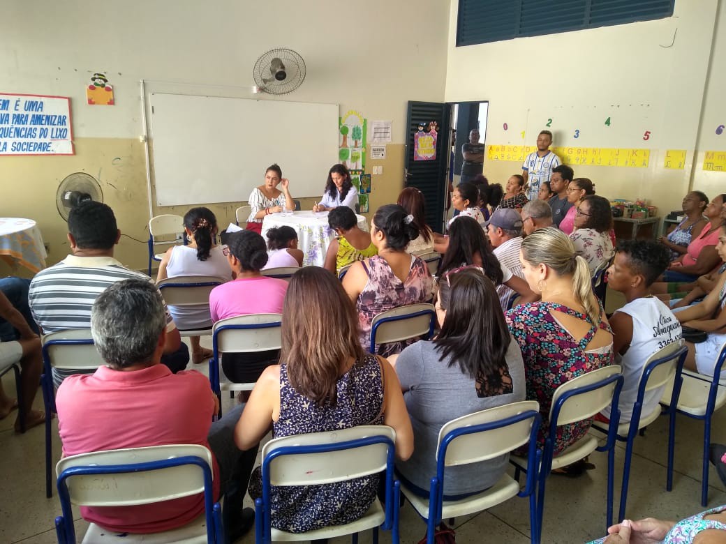 Reunião do MPE com a comunidade escolar no mês de janeiro