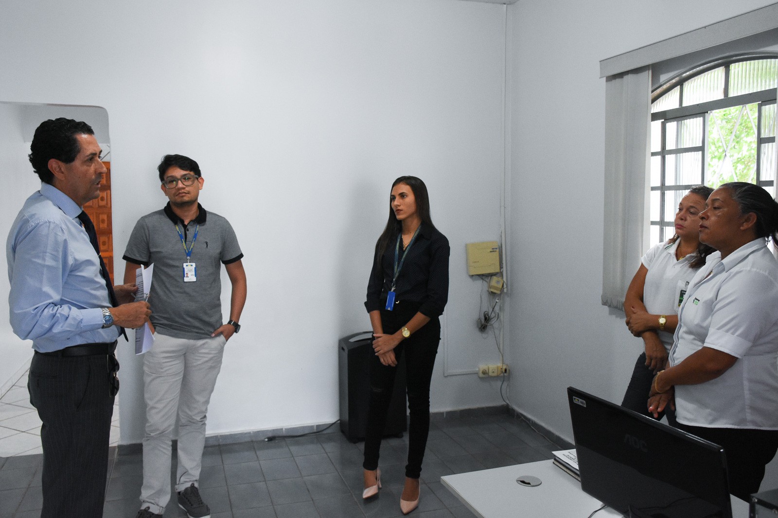 Reunião com os servidores de Colméia