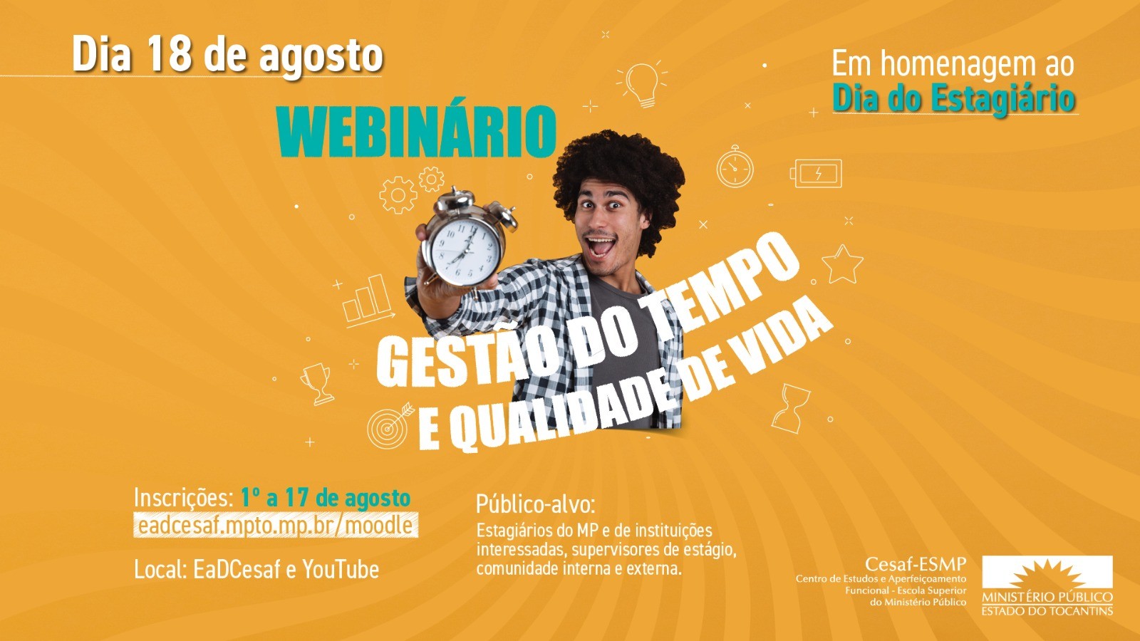 Inscrições seguem até dia 17 de agosto