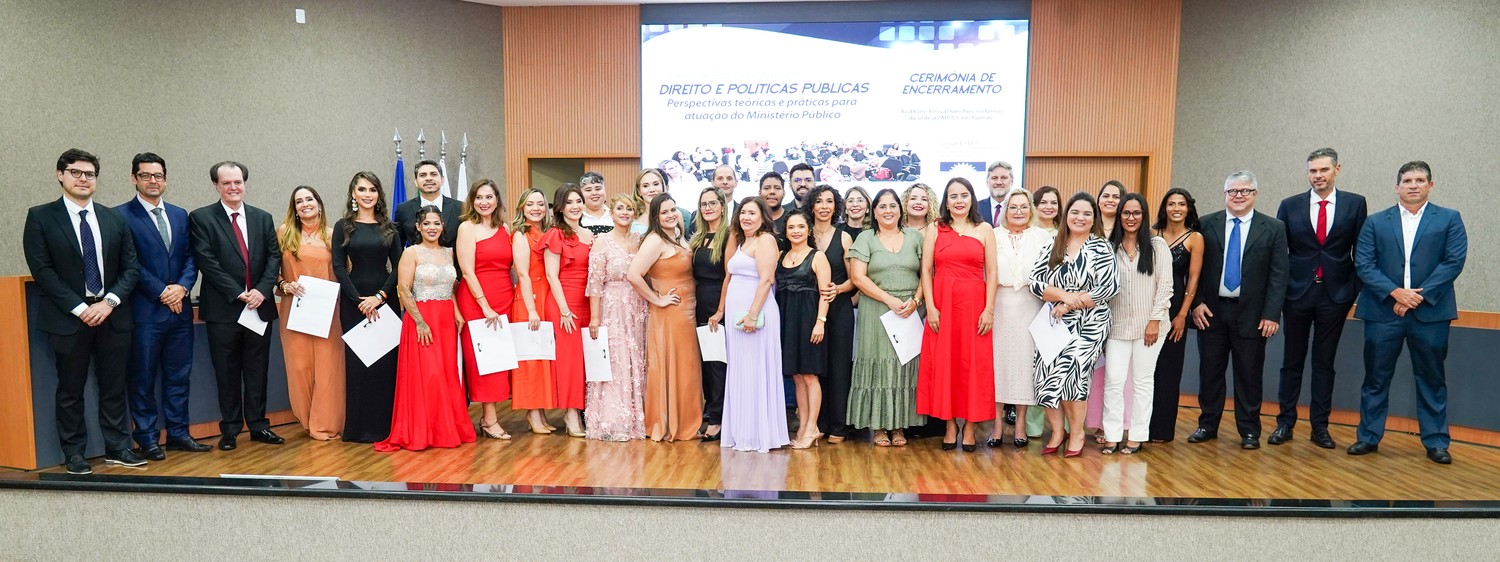 O curso formou membros e servidores do Ministério Público do Tocantins (MPTO) e do Sistema de Justiça